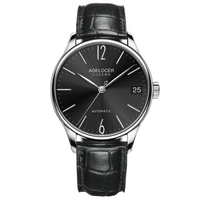 Agelocer 7061A1 - Hochwertige Herrenuhr mit automatischem mechanischem Uhrwerk – Bild 4