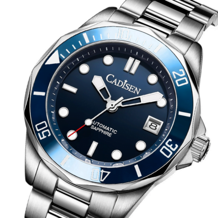 Stylische & funktionelle Uhr: Edelstahlgehäuse, Armband & Saphirglas, präzise Zeitmessung, wasserdicht