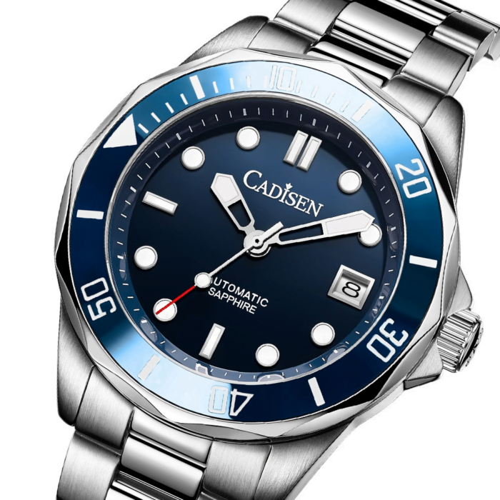 1423345003-1.png Stylische & funktionelle Uhr: Edelstahlgehäuse, Armband & Saphirglas, präzise Zeitmessung, wasserdicht – Bild 1