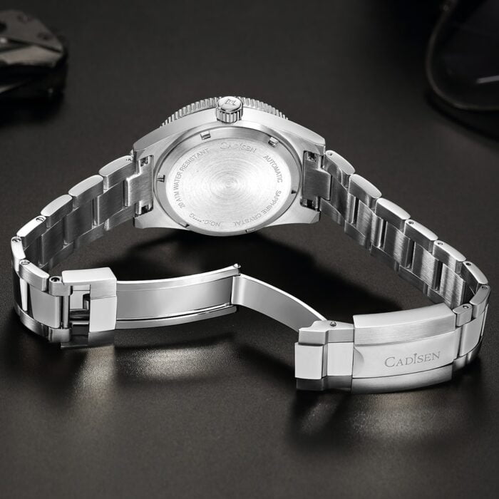 CADISEN Automatische Mechanische Uhr mit Edelstahlgehäuse & Armband Wasserdichte Uhr für Männer – Bild 5