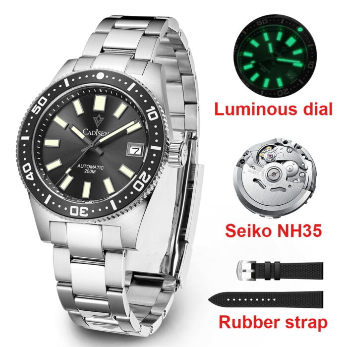 1605328209-1.jpg Stylish & Reliable 38mm Auto Mech Watch with Sapphire Crystal & 200m Water Resistant – Bild 1