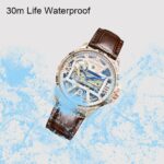 Automatische Edelstahl-Sportuhr mit Mondphase, wasserdichtem Design & robustem Gehäuse, geeignet für verschiedene Stile – Bild 3