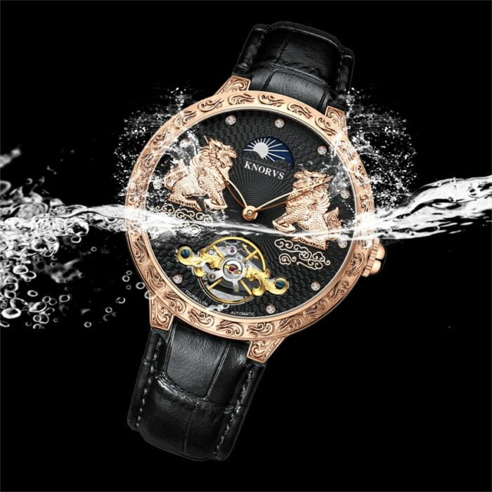 Automatische Sportuhr mit Mondphase, wasserdicht, mechanischem Antrieb und robustem Design – Bild 6