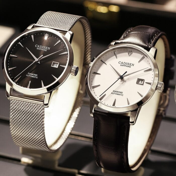 409558509-1.jpg CADISEN Mechanische Armbanduhr Herrenuhr mit Südafrika-Diamanten und präziser MIYOTA 9015 Technik – Bild 5