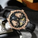 Automatische Sportuhr mit Mondphase, wasserdicht, mechanischem Antrieb und robustem Design