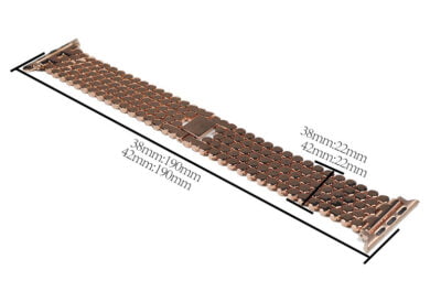 Fish Scale Stainless Steel Watchband Metal Strap for Apple Watch Bracelet – Bild 5