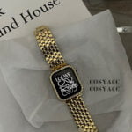Fish Scale Stainless Steel Watchband Metal Strap for Apple Watch Bracelet – Bild 3