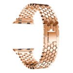 Fish Scale Stainless Steel Watchband Metal Strap for Apple Watch Bracelet – Bild 4