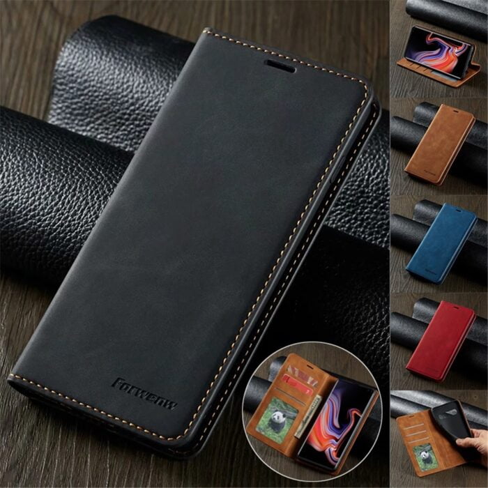 H85a26a851fdf4f3b8946ad8e6dbf8cd4Y.jpg Thin Case for iPhone 12 Mini 11 Pro XS Max XR 8 7 6s 6 Plus SE 2020 Suede Magnetic Flip Cover Phone Wallet Bag – Bild 1