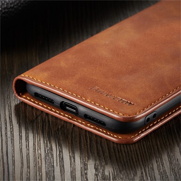Thin Case for iPhone 12 Mini 11 Pro XS Max XR 8 7 6s 6 Plus SE 2020 Suede Magnetic Flip Cover Phone Wallet Bag – Bild 6