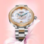 Armbanduhr Damenuhr Automatik wasserdicht Kalender Edelstahl Leder – Bild 2