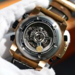 Reef Tiger RT Sport Herrenuhr: Perpetueller Kalender & Kompliziertes Zifferblatt - Roségold & Schwarzes Armband – Bild 5
