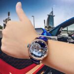 Stilvoll & robust: Lederarmband, Edelstahlgehäuse, Saphir-Glas, Mechanik – Bild 6