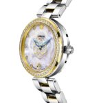 Armbanduhr Damenuhr Automatik wasserdicht Kalender Edelstahl Leder – Bild 5