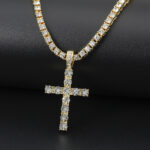 Iced Ankh Cross Pendant Necklace Choker Chain Necklace Women Hip-Hop Jewelry For Men Tennis Chain Fashion Link Gift