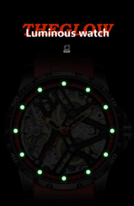 AILANG Luxus Automatikuhr für Herren, mit hochwertigem mechanischem Uhrwerk, hohlem Zifferblatt und wasserdichtem Design – Bild 4