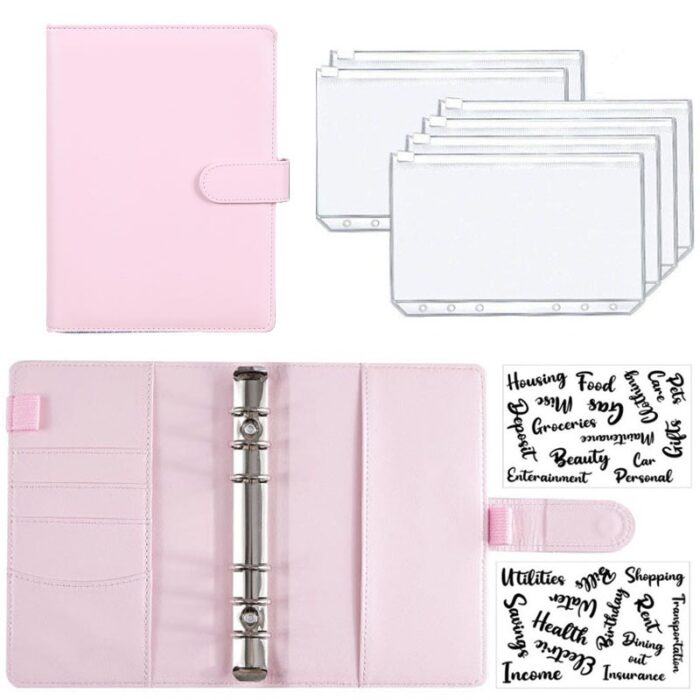 2022-A6-PU-Leder-Budget-Binder-Notebook-Cash-Umschl-ge-System-Set-Mit-Binder-Taschen-f.jpg A6 Budget Binder Notebook Cash Umschläge System Set Mit Binder Taschen für Geld Budget Speichern Bill Veranstalter – Bild 1