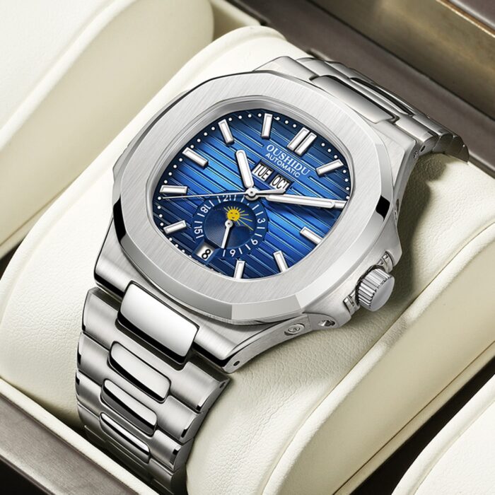 Luxury Watch Automatic Sports Men's Mechanical Watch Top Brand Moon Phase Wristwatches Homage Multi-function Clocks OUSHIDU 2022 – Bild 1