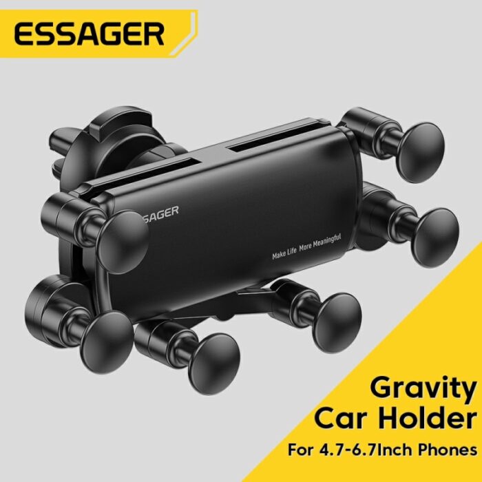 Essager Gravity Car Phone Holder - Stabile Smartphone-Halterung für iPhone Samsung Xiaomi – Bild 1
