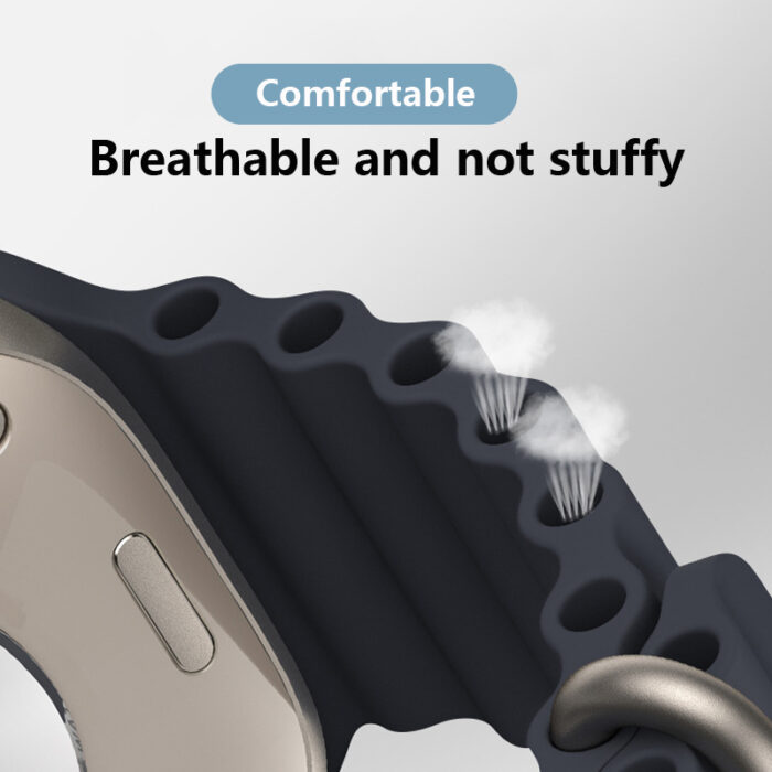 Band Strap Silicone Bracelet Loop for Apple watch ultra 49mm 44mm 40mm 45mm 41mm 42mm 45 mm – Bild 3