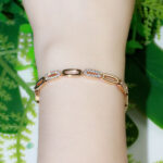 CWWZircons Sparkling Mirco Pave CZ Stone Trendy Women Gold Color Bracelet Bangle Jewelry Accessories Bijoux Femme 2020 CB236 – Bild 2