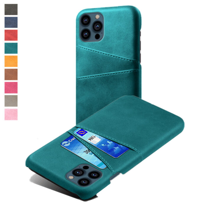 Retro Kunstleder Handyhülle Schutzhülle Kreditkarten Etui Case für iPhone Modelle – Bild 2