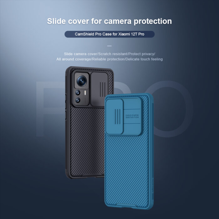 Nillkin für Xiaomi 12T Pro Fall CamShield Pro Hülle, mit Kamera Slider Cover Protector Hard PC + TPU Abdeckung – Bild 2