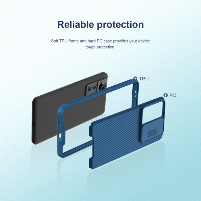 Nillkin für Xiaomi 12T Pro Fall CamShield Pro Hülle, mit Kamera Slider Cover Protector Hard PC + TPU Abdeckung – Bild 4