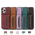 Stoßfeste Kunstleder Brieftasche für iPhone - Multi Kartenhalter & Standfunktion – Bild 2