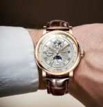 Armbanduhr Automatische Mechanische Uhr Datum Mond Phase Business Luxus – Bild 3