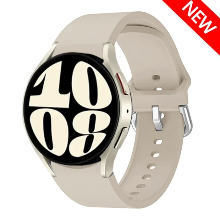 Armband für Samsung Galaxy Watch 40/42/44/46mm schwarz Silikon – Bild 2