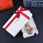 Frauen Automatikuhr Edelstahl wasserdicht 33 mm elegantes Design Geschenkbox – Bild 6