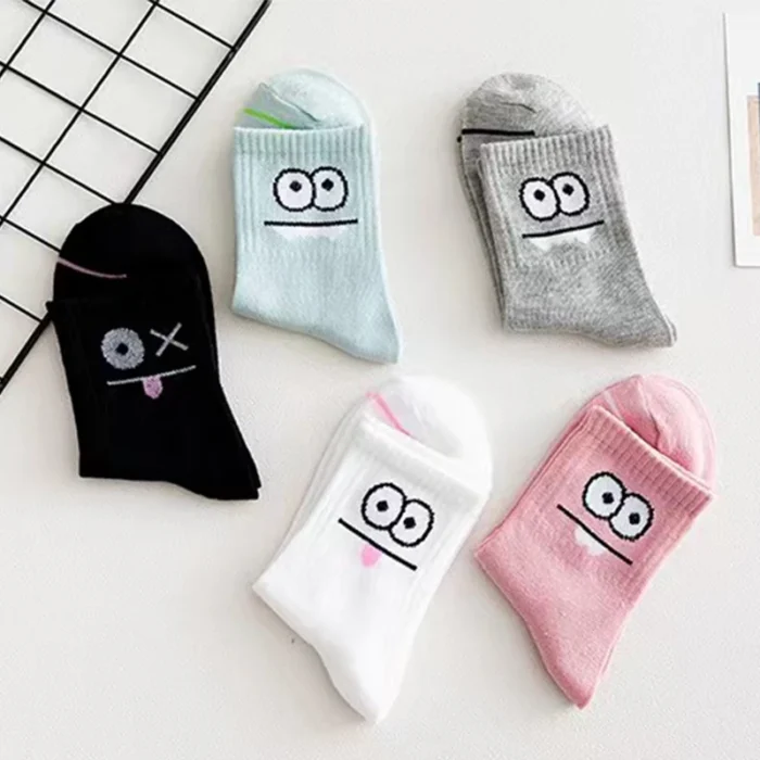 5 Paar lustige Motivsocken für Damen bequem und vielseitig – Bild 6