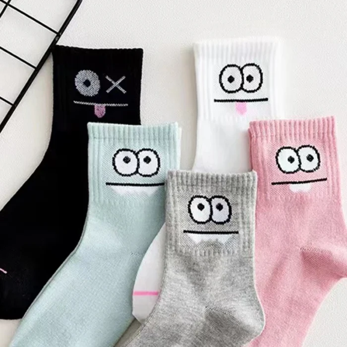 5 Paar lustige Motivsocken für Damen bequem und vielseitig – Bild 5