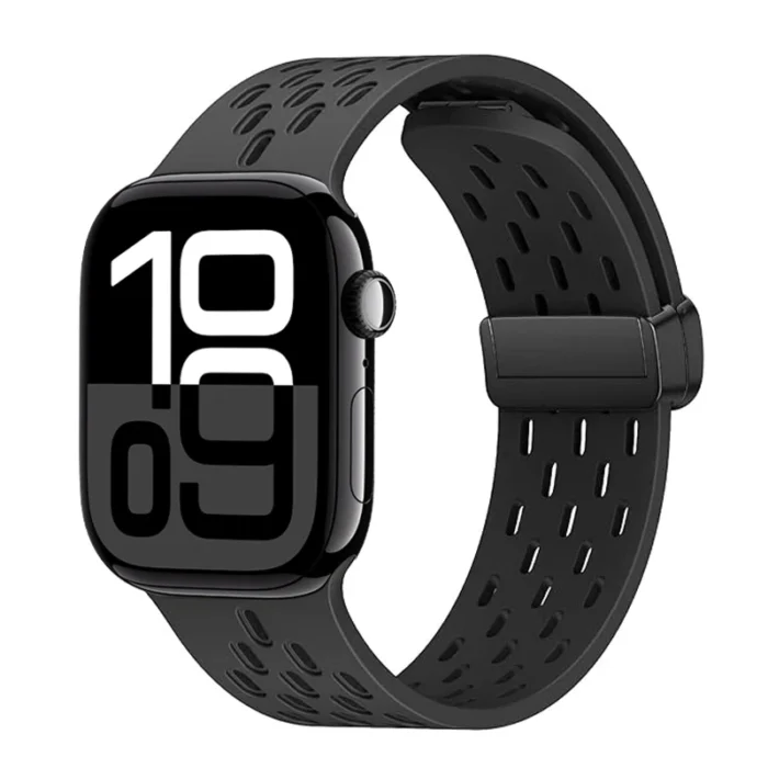 Magnetisches Silikonarmband für Apple Watch verstellbar Serie 3-10 Ultra SE – Bild 2