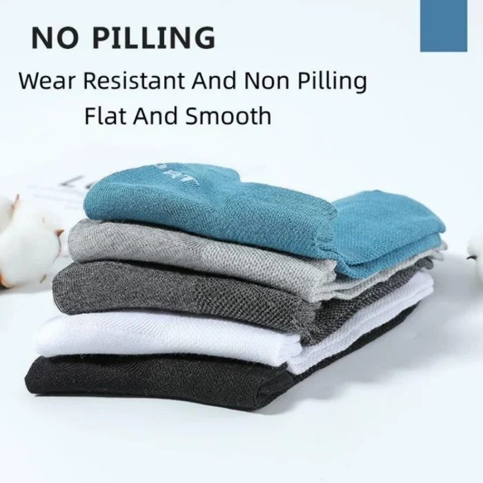 5 Paar Herren Sportsocken atmungsaktive Baumwolle Sommer Gr 38-45 – Bild 3