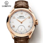 LOBINNI Seagull mechanische Armbanduhr Herren Edelstahl Handaufzug wasserdicht 42mm
