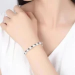 Korean Silver Color Charm Lucky Beads Bangles For Women Bracelets Fashion Party Wedding Engagement Popular Trendy Jewelry – Bild 5