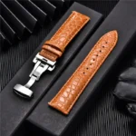 Uhrenarmband aus Kunstleder mit Krokodilmuster automatische Schnalle in 18mm 20mm 22mm 24mm Breite – Bild 2