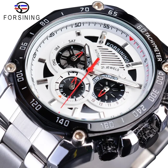 kf-HTB1ox6bL6TpK1RjSZKPq6y3UpXar.webp Mechanische Uhr Automatik Edelstahl Silber Sport Herren Uhr mit Kalender – Bild 1