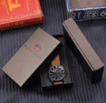 Mechanische Armbanduhr Herren Automatik Edelstahl Leder 45 mm Sportlich Wasserdicht – Bild 6