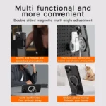 Handyhalterung für iPhone 12 13 14 15 16 MagSafe faltbar 360°drehbar Fingergriff – Bild 5