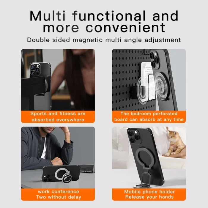 Handyhalterung für iPhone 12 13 14 15 16 MagSafe faltbar 360°drehbar Fingergriff – Bild 5