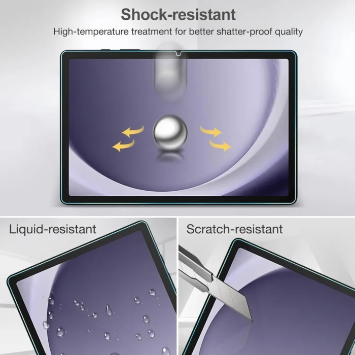 Displayschutz für Samsung Tab A9 Plus A8 A7 Lite S5e S6 S7 S8 S9 FE 3er Set 9H – Bild 3