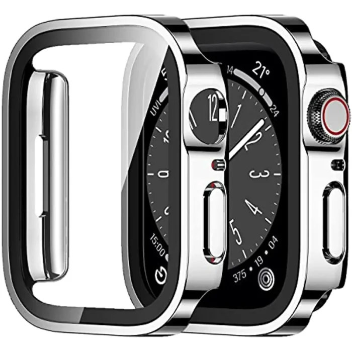 kf-S8334e34bbaff4ef3ab0c3237d97830a2S.webp Waterproof Case for Apple Watch 7 8 9 45mm 41mm 10 46mm 42mm Screen Protector Glass+Cover Bumper for iWatch 4 5 SE 6 44mm 40mm – Bild 1