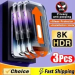 Privacy Schutzglas für iPhone X XS XR 11 12 13 14 15 16 Pro Max 9H