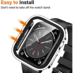 Waterproof Case for Apple Watch 7 8 9 45mm 41mm 10 46mm 42mm Screen Protector Glass+Cover Bumper for iWatch 4 5 SE 6 44mm 40mm – Bild 3