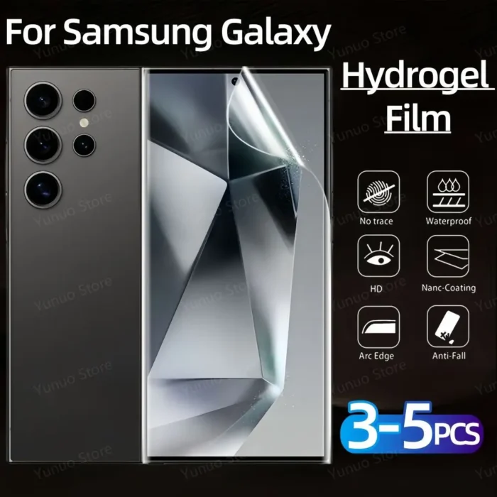 kf-Sd11ff1b975594314b69fb491afd7aec7c-1.webp Schutzfolie für Samsung Galaxy S24 Ultra S23 Ultra S22 Ultra 3er Set Hydrogel – Bild 1