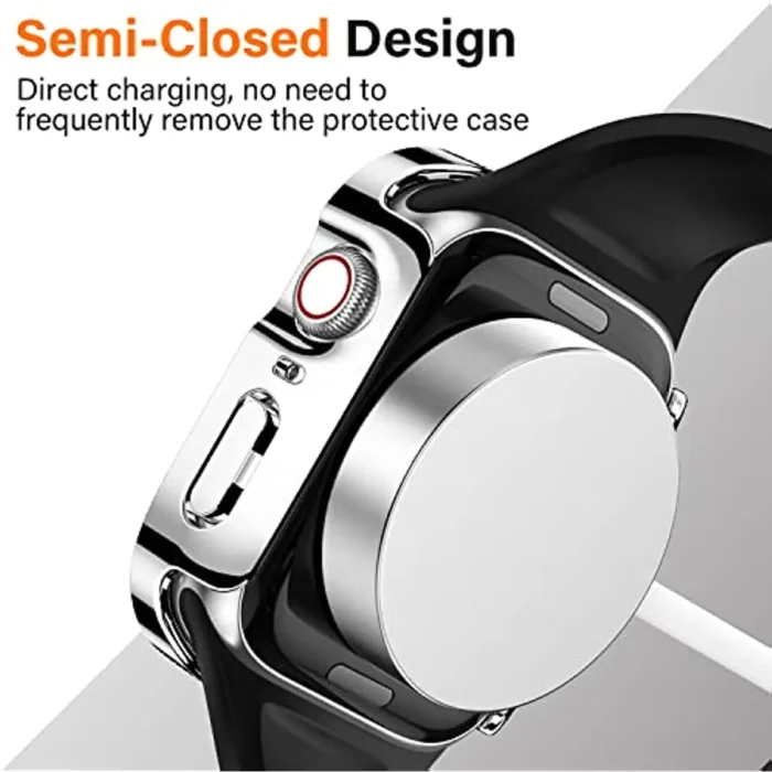 Waterproof Case for Apple Watch 7 8 9 45mm 41mm 10 46mm 42mm Screen Protector Glass+Cover Bumper for iWatch 4 5 SE 6 44mm 40mm – Bild 4
