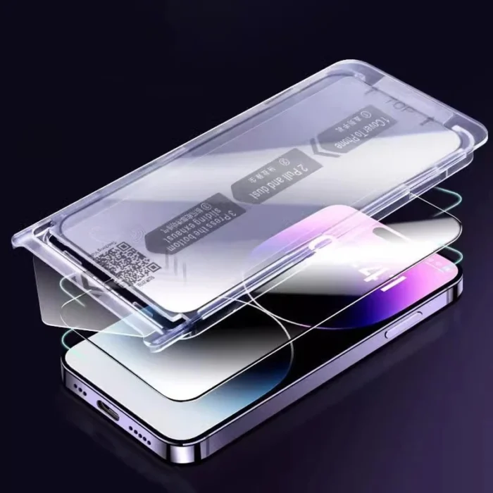 Displayschutz für Apple iPhone 15 Pro Max 16 Serie 9H 0,33mm Schutzglas Set – Bild 4